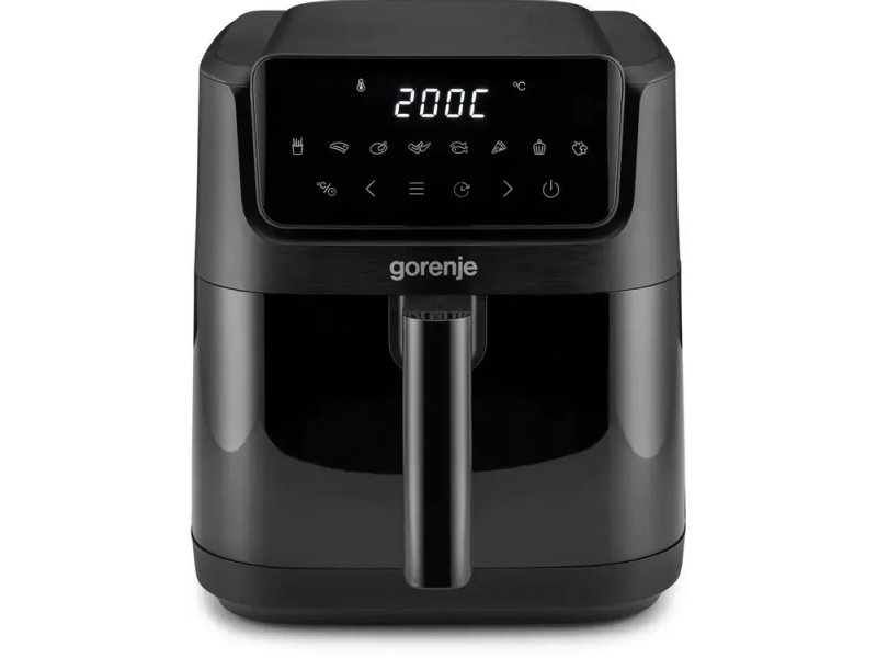 Gorenje AF1800DHB черный аэрогриль с сенсорным дисплеем и съёмной металлической корзиной