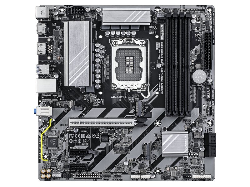 GIGABYTE B860M D3HP материнская плата mATX LGA 1851 Intel B860 общий вид
