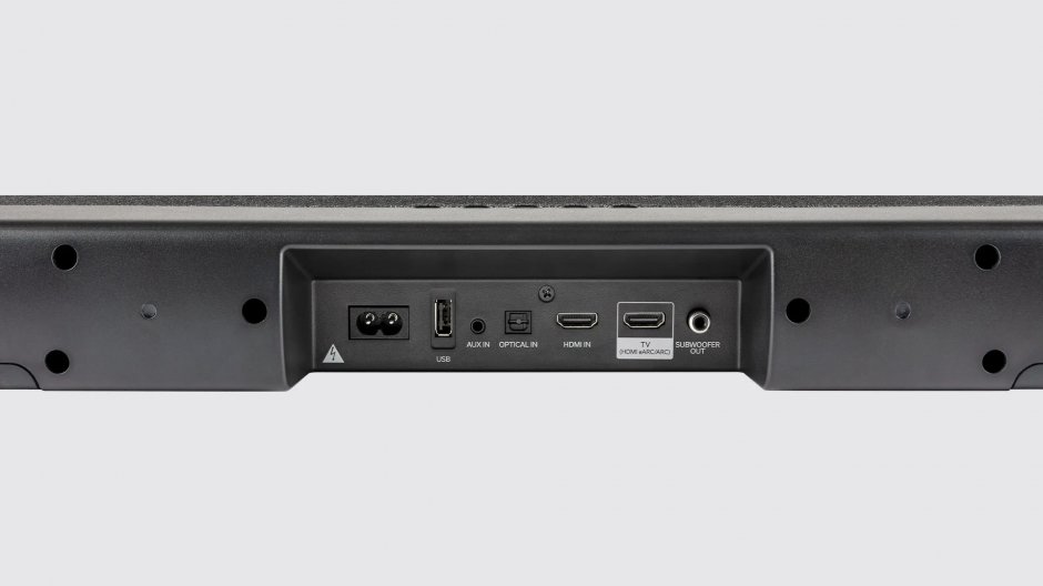 Denon DHT-S217 задняя панель — порты HDMI ARC, оптический вход, USB, AUX IN, питание