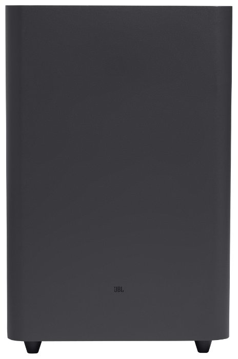 JBL Bar 2.1 Deep Bass беспроводной сабвуфер &mdash; задняя панель и логотип JBL