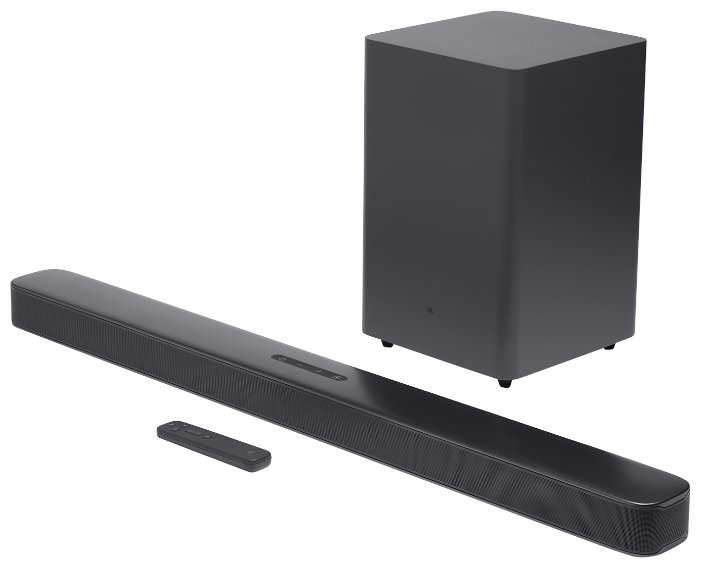 JBL Bar 2.1 Deep Bass полный комплект &mdash; звуковая панель, беспроводной сабвуфер и пульт