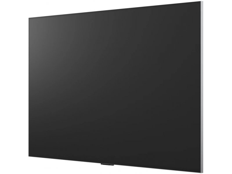 LG OLED77G6 сбоку — экстремально тонкая панель для Gallery-дизайна на стене
