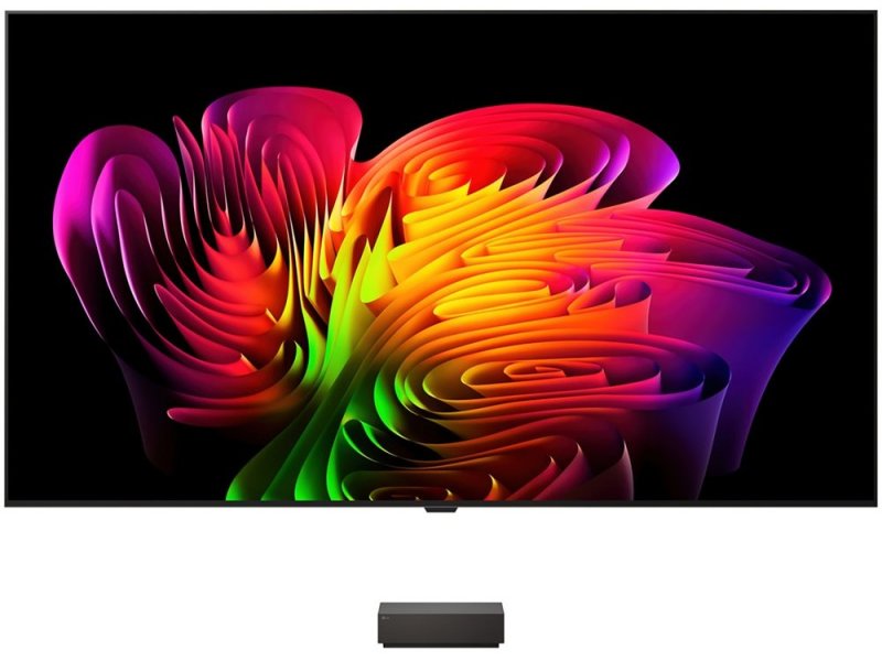 LG OLED77W6 77 дюймов — фронтальный вид с включённым экраном, демонстрация OLED evo качества изображения