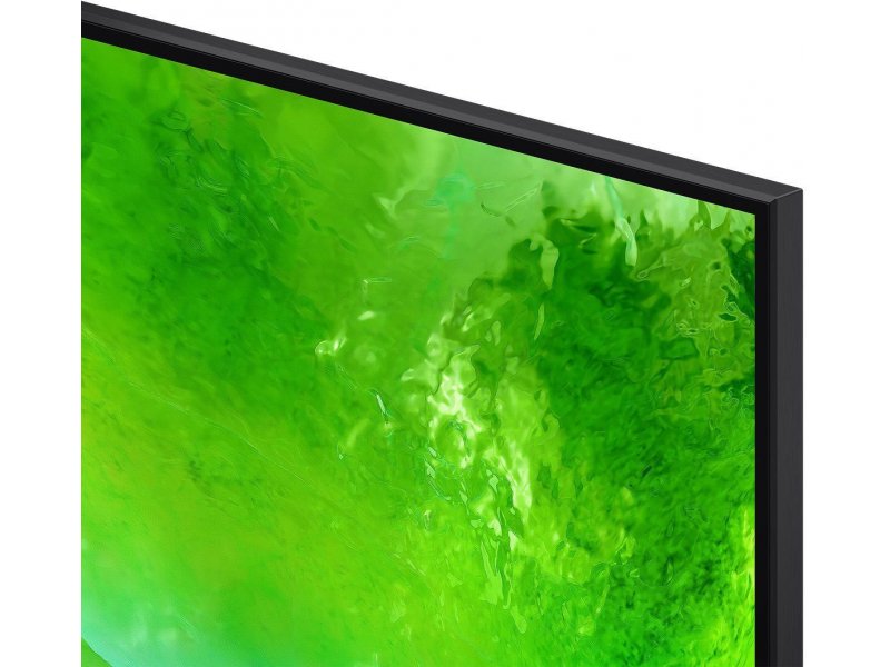 Samsung QE85QN80H Neo QLED — крупный план верхнего края панели, тонкая рамка