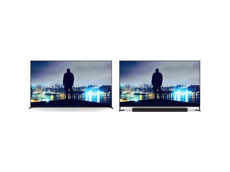 Две высоты установки ножек Sony K-55XR80M2 &mdash; стандартная и под саундбар