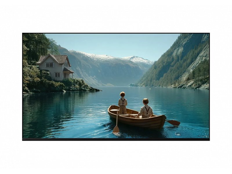 Sony K-65XR35M2 вид спереди экран с контентом демонстрация качества 4K картинки