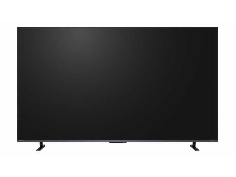 Toshiba 55Z680SE — вид спереди с выключенным экраном, глянцевый чёрный корпус