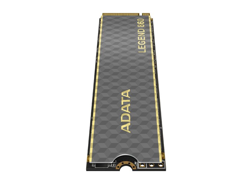 ADATA Legend 860 вид сзади полная длина 80 мм контактные площадки ключ M золотистые