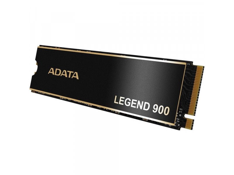 ADATA LEGEND 900 512ГБ — вид с угла, контакты M.2 ключа M для установки в слот