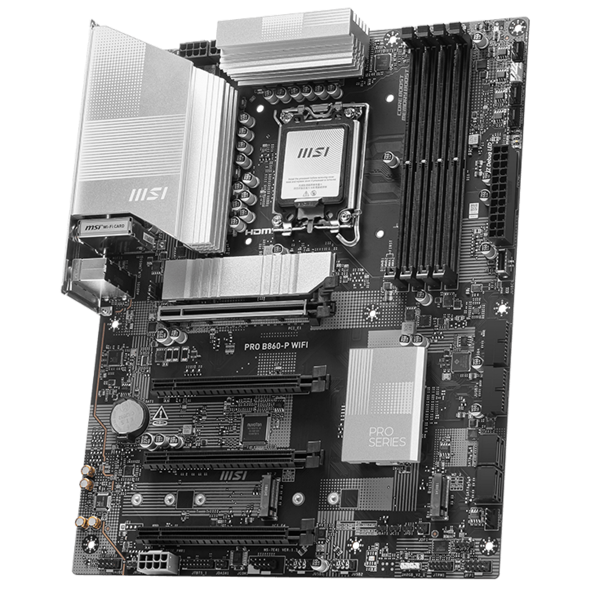 MSI Pro B860-P WiFi материнская плата ATX LGA 1851 слоты M.2 и PCIe
