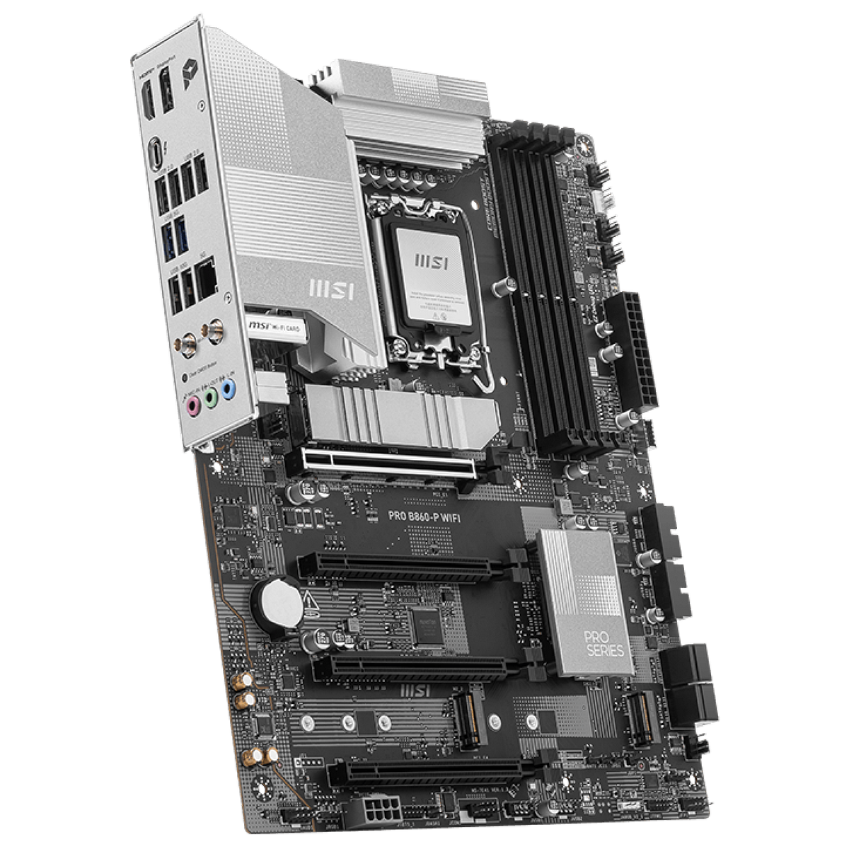 MSI Pro B860-P WiFi задняя панель USB Thunderbolt 4 разъёмы