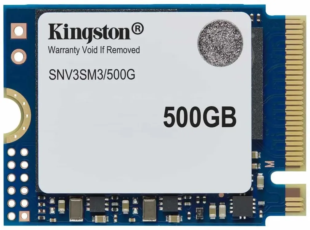 Kingston SNV3SM3 500GB PCIe 4.0 NVMe M.2 2230 вид платы с разъёмами и компонентами