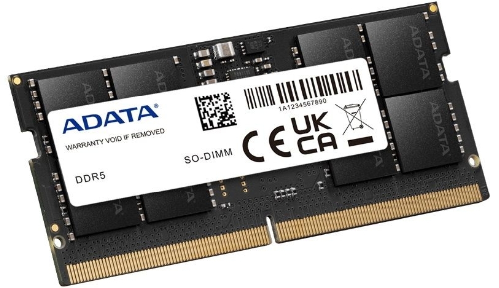 ADATA AD5S480032G-S DDR5 32 ГБ SODIMM — маркировка и конструкция планки