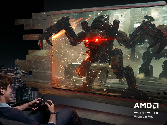 Samsung QE83S90H AMD FreeSync Premium Pro &mdash; гиперреалистичная графика без разрывов кадра