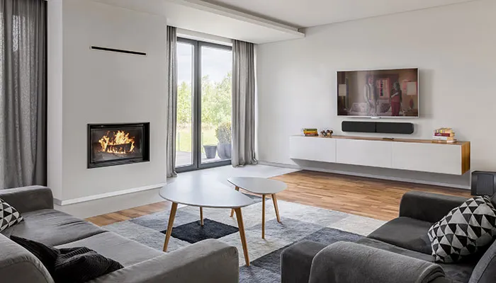 Bluesound Pulse Soundbar+ Black передняя панель динамики