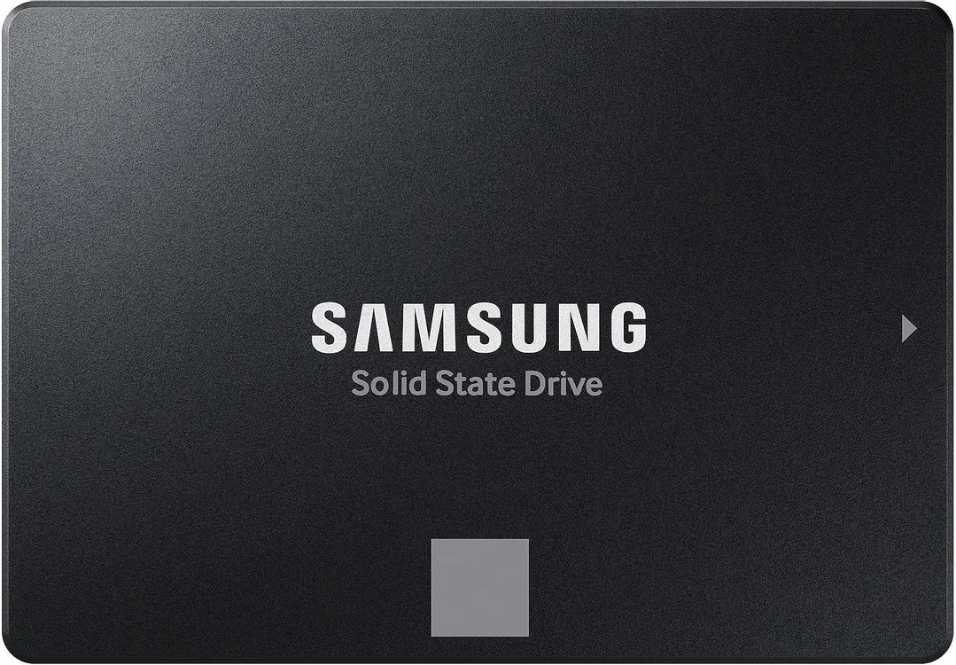 Samsung 870 EVO 1 ТБ 2.5 дюйма SATA вид сверху крупный план
