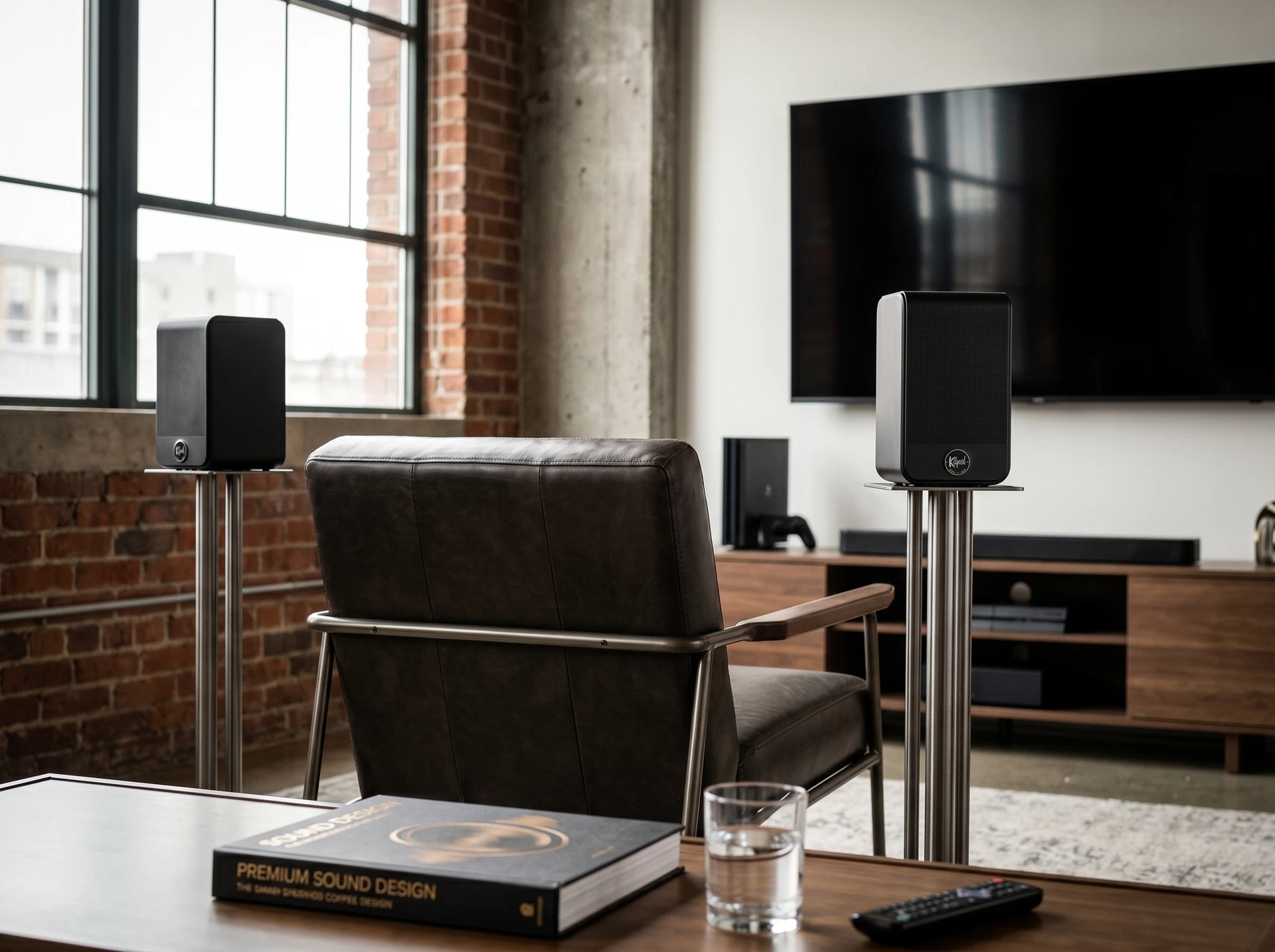 Полочная акустика Klipsch Flexus Surr 100 - фото в интерьере