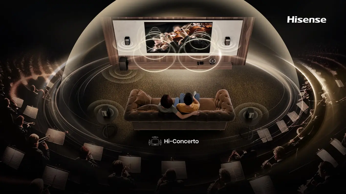 Hisense HT SATURN домашний кинотеатр 4.1.2 &mdash; технология Hi-Concerto и объёмный звук в гостиной