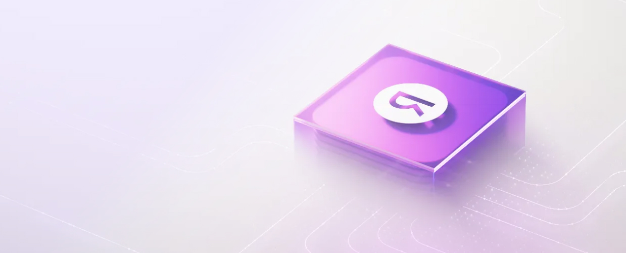 3D-логотип платформы Яндекс ТВ на градиентном фоне