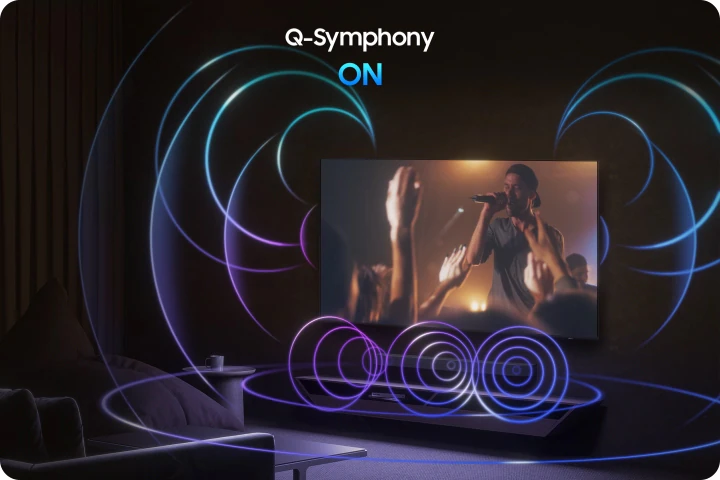 Q-Symphony &mdash; синхронная работа динамиков ТВ и саундбара