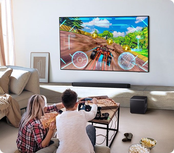 Samsung HW-Q800F/RU игровой режим Game Pro — объёмный звук для PS5 и Xbox