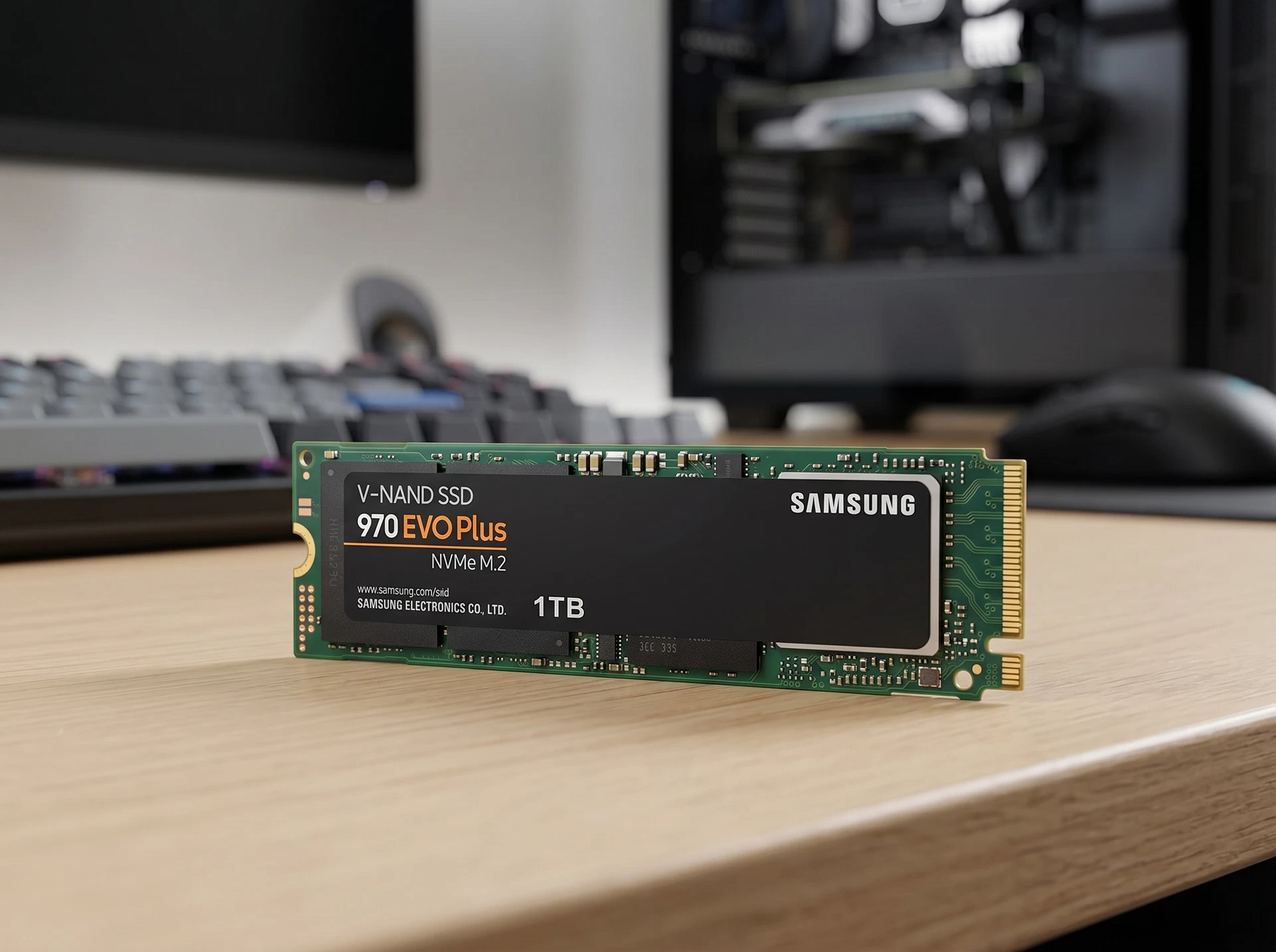 SSD накопитель Samsung 970 EVO Plus 1ТБ, M.2 2280, PCIe 3.0 x4, NVMe [MZ-V7S1T0B/AM] - фото в интерьере