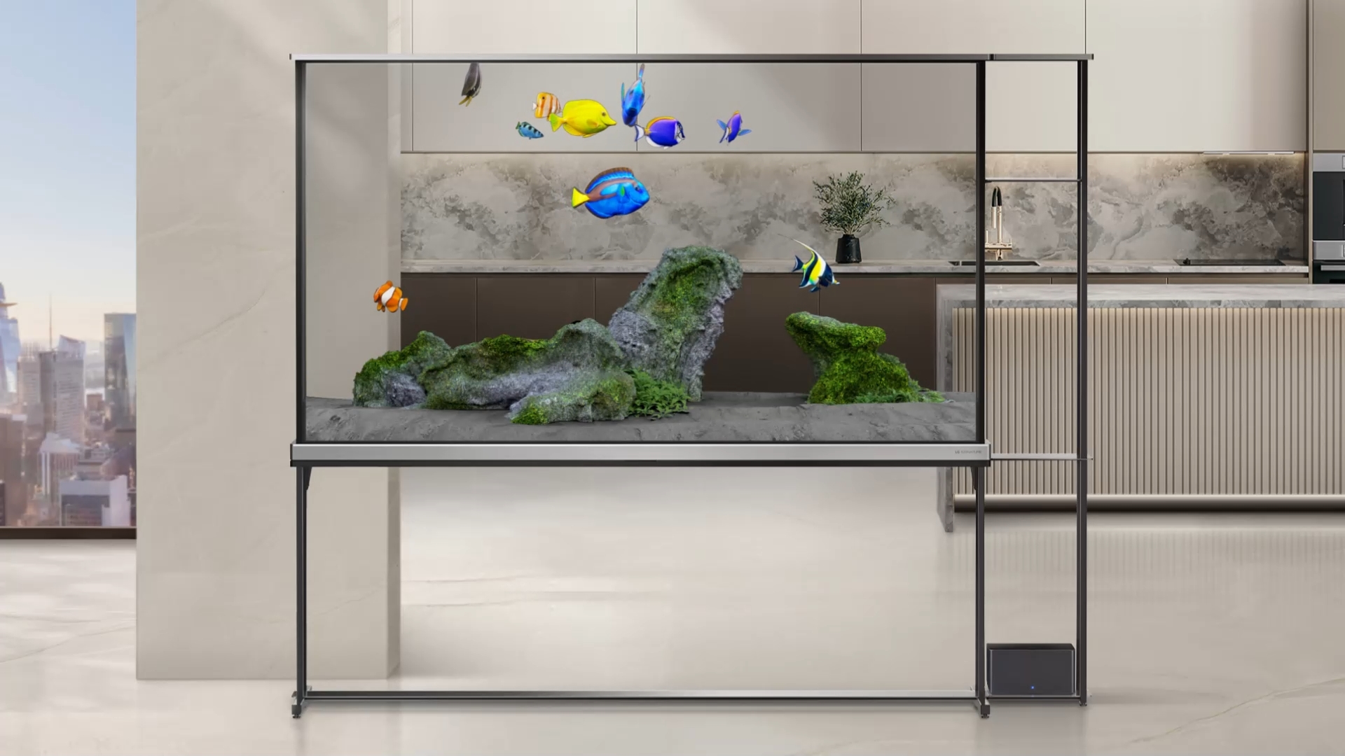 LG OLED77T49LA &mdash; режимы прозрачности и &laquo;чёрного фона&raquo;
