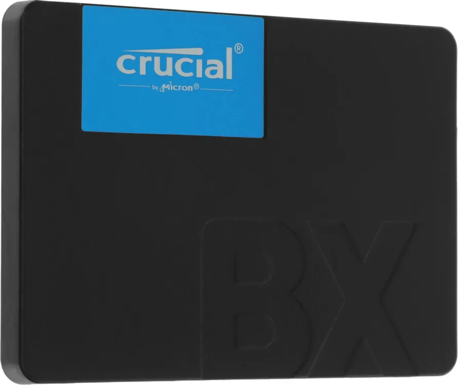 Crucial BX500 1TB SSD изометрический вид компактный форм-фактор 2.5 дюйма