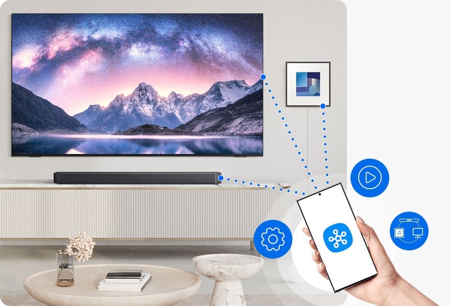 Samsung HW-Q930F/RU — приложение SmartThings, управление настройками и подключением с мобильного