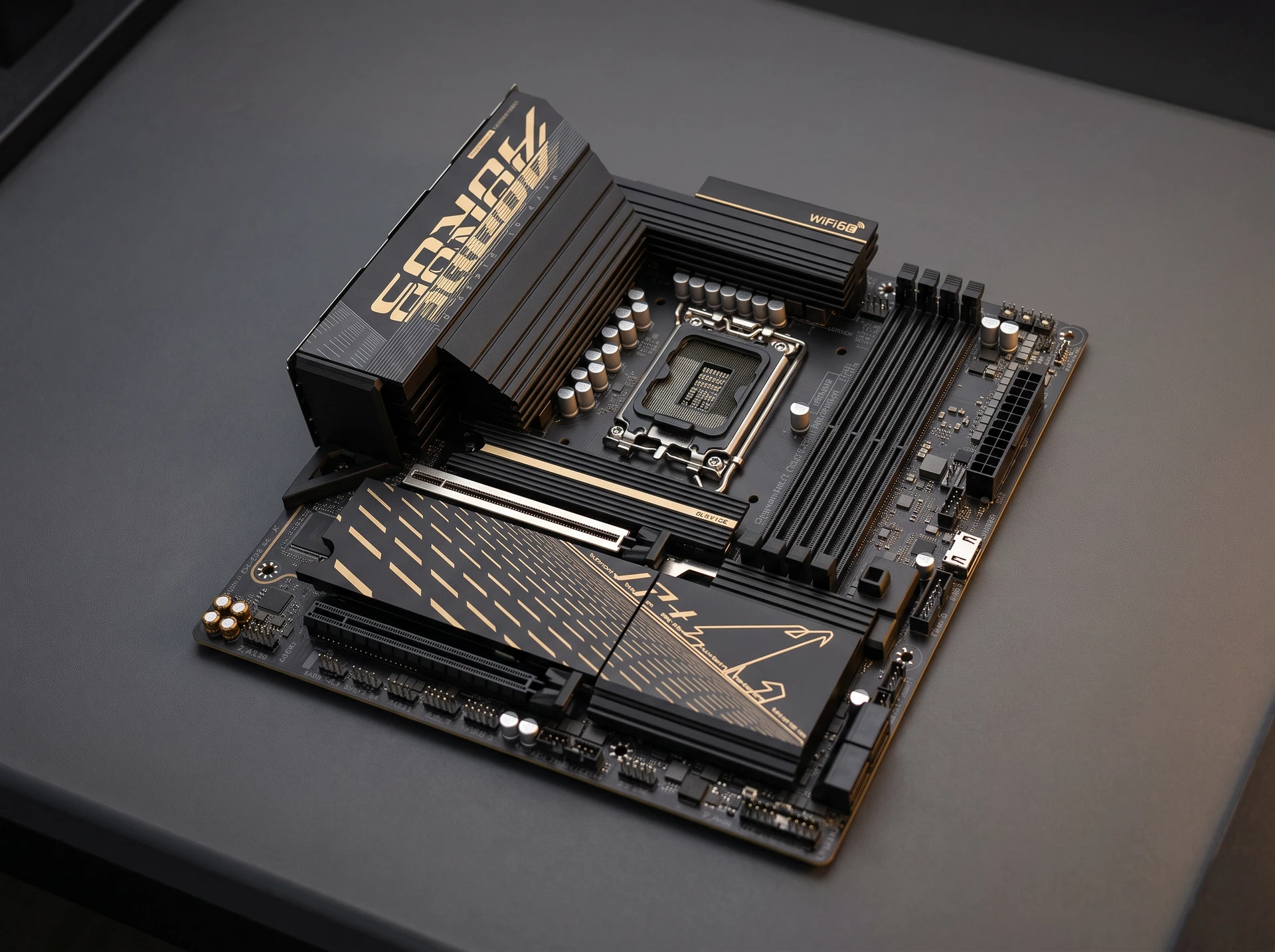 Материнская плата Gigabyte B860m Aorus Elite Wifi6e, Socket LGA 1851, Intel B860, mATX, RTL - фото в интерьере