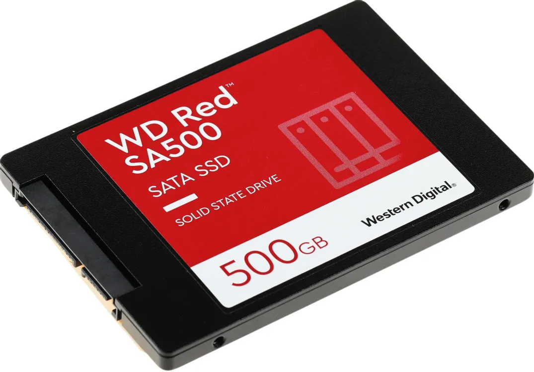 Western Digital WD Red 500ГБ WDS500G1R0A установка в SATA-слот NAS 2.5 дюйма