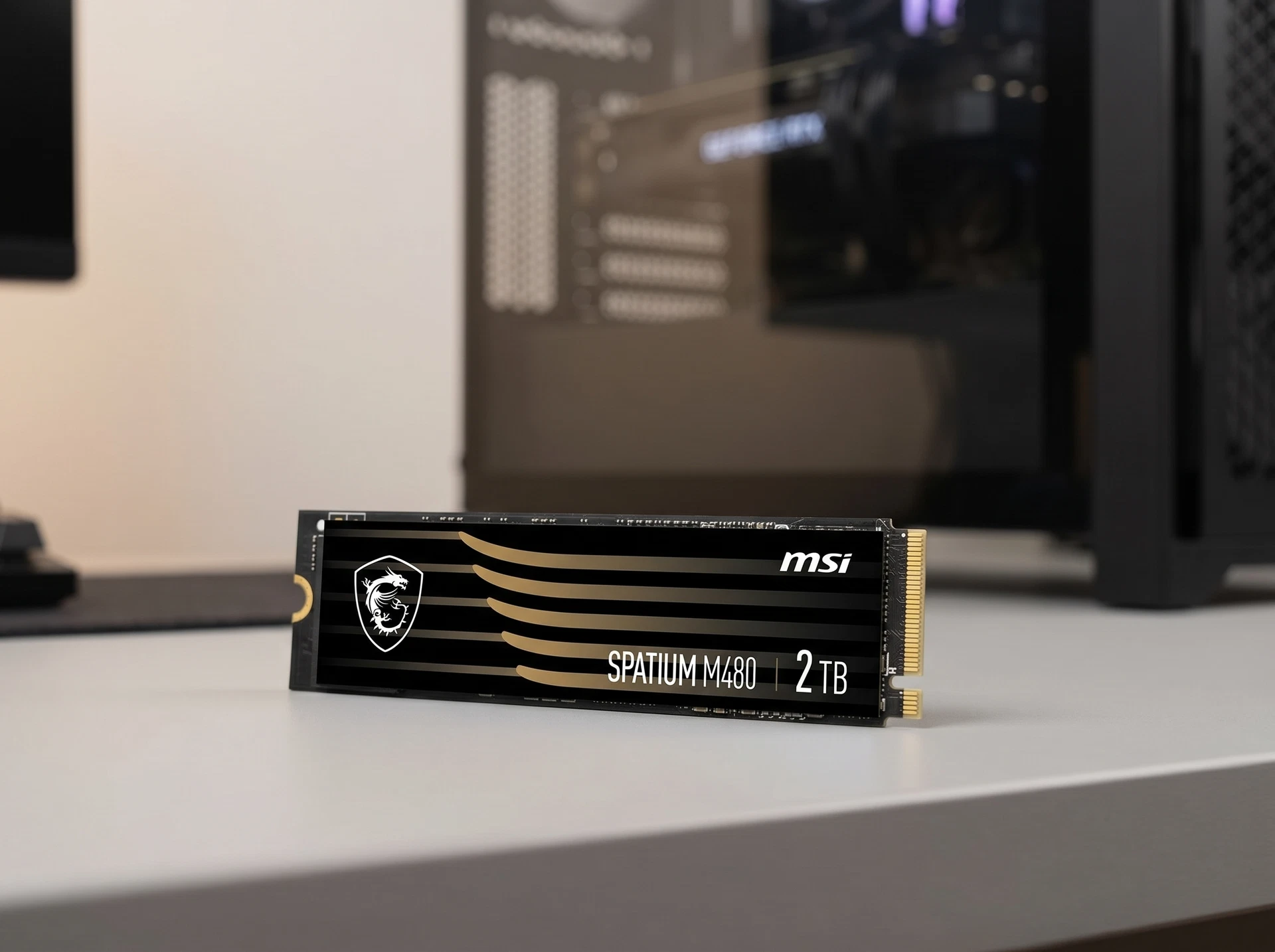 SSD накопитель MSI Spatium M480 2ТБ, M.2 2280, PCIe 4.0 x4, NVMe [S78-440Q150-P83] - фото в интерьере