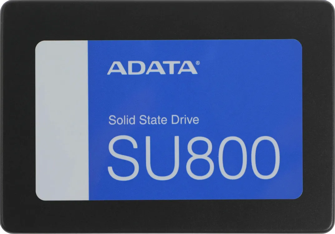 ADATA Ultimate SU800 1 ТБ вид сверху форм-фактор 2.5 дюйма SATA