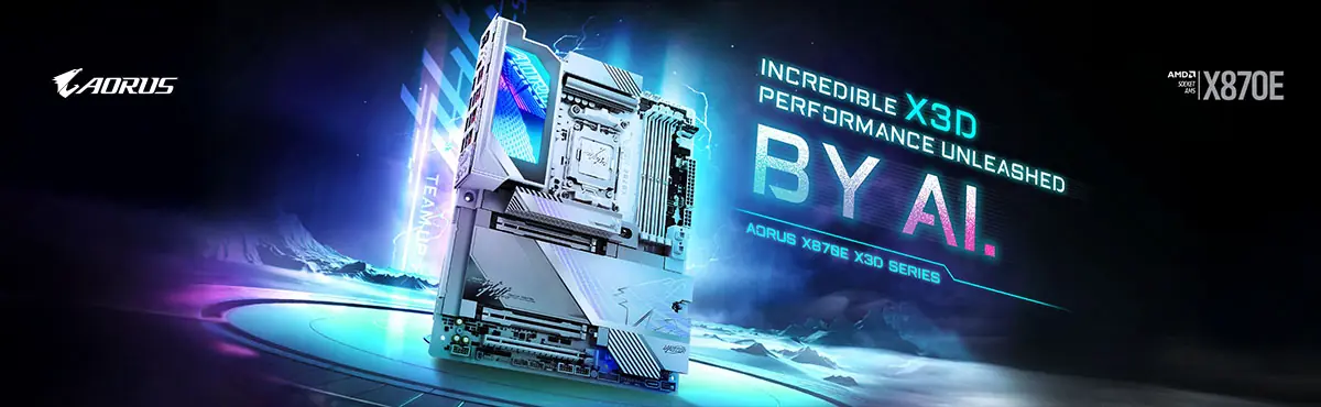 Gigabyte X870E Aorus Elite X3D слоты M.2 и зона VRM материнской платы AM5