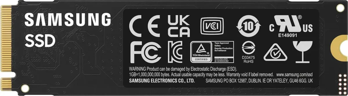 Samsung 990 Evo Plus 1 ТБ — ресурс TBW 600 ТБ и надёжность V-NAND TLC