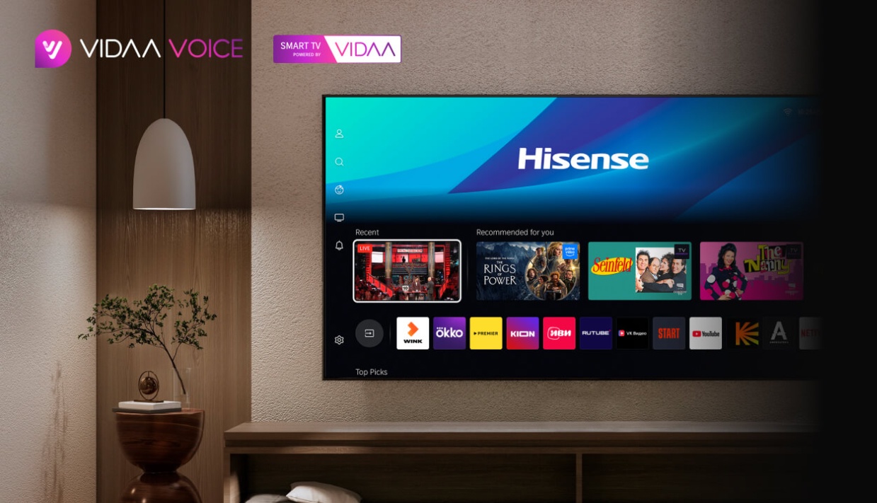 Hisense 75U8Q &mdash; Smart TV VIDAA, персонализированный контент
