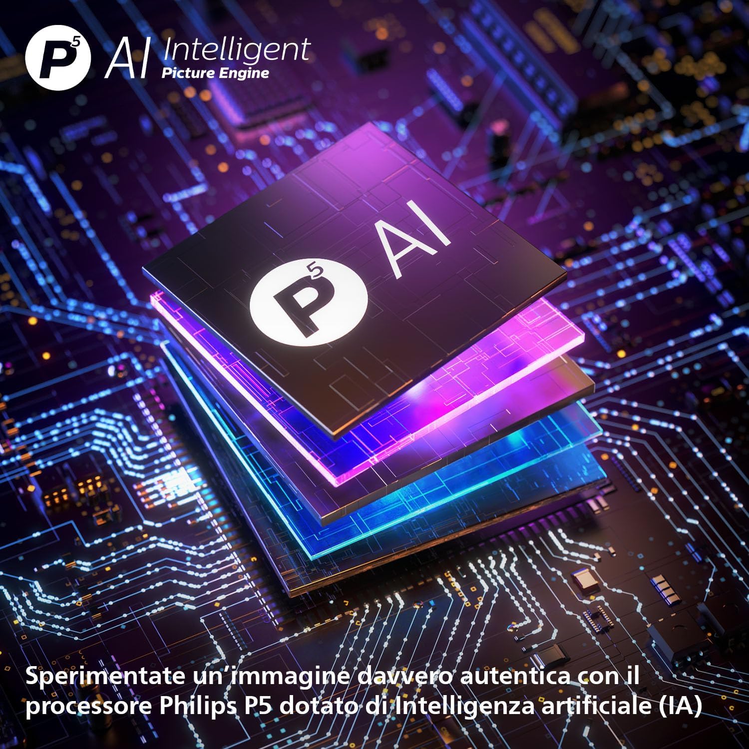 Philips 55OLED770 процессор P5 AI Intelligent Picture Engine — схема ИИ-обработки изображения