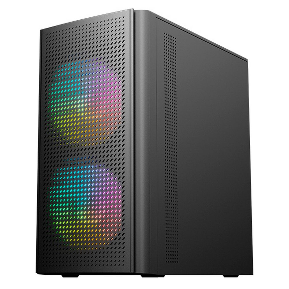 ACD M2-500 корпус RGB-подсветка градиент голубой красный перфорированные панели