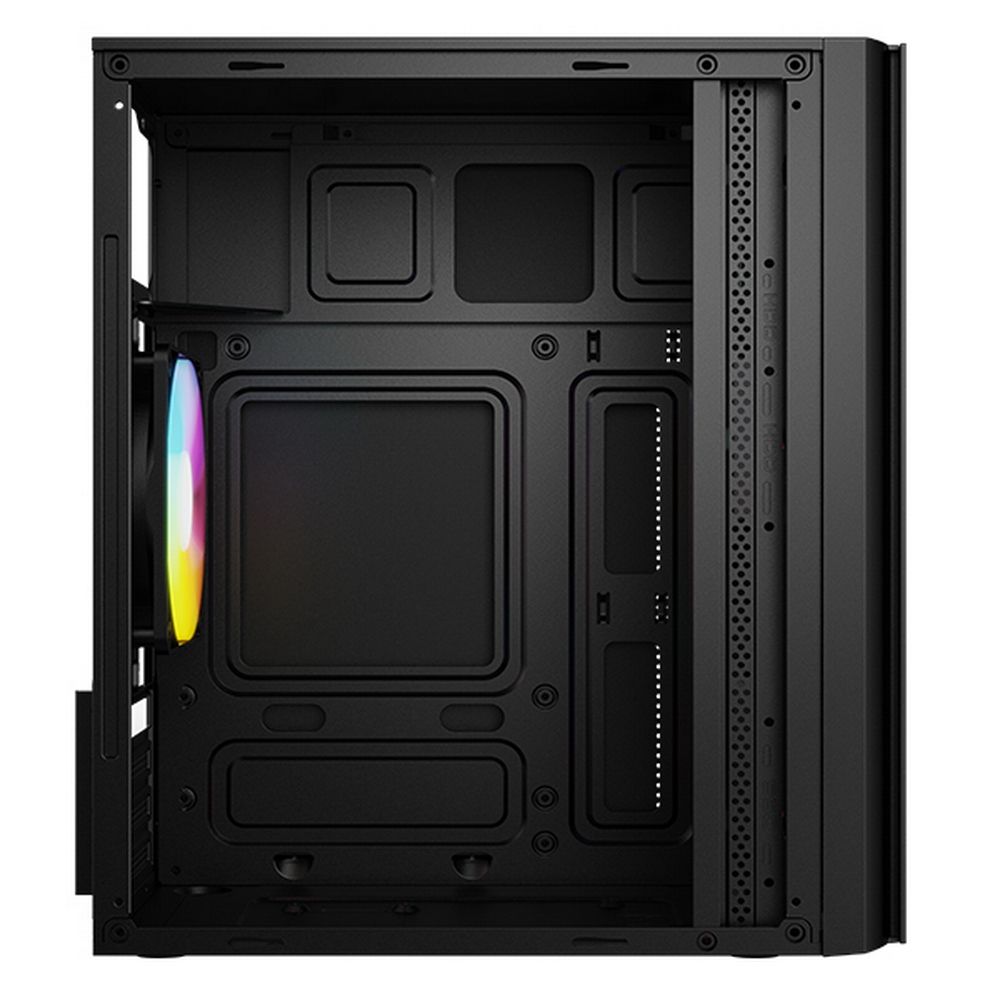 ACD M2-500 открытый корпус внутреннее пространство отсеки RGB-подсветка боковая панель