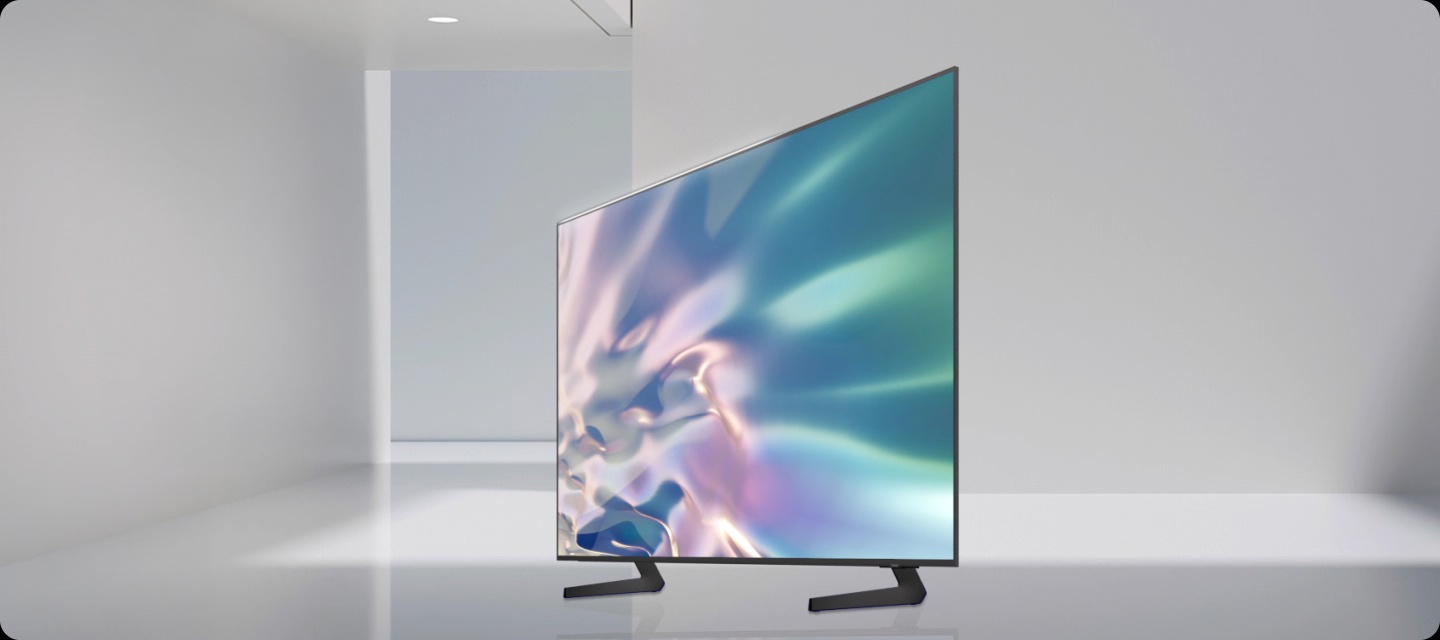 Samsung QE55S85F &mdash; дизайн Contour, вид спереди и сзади