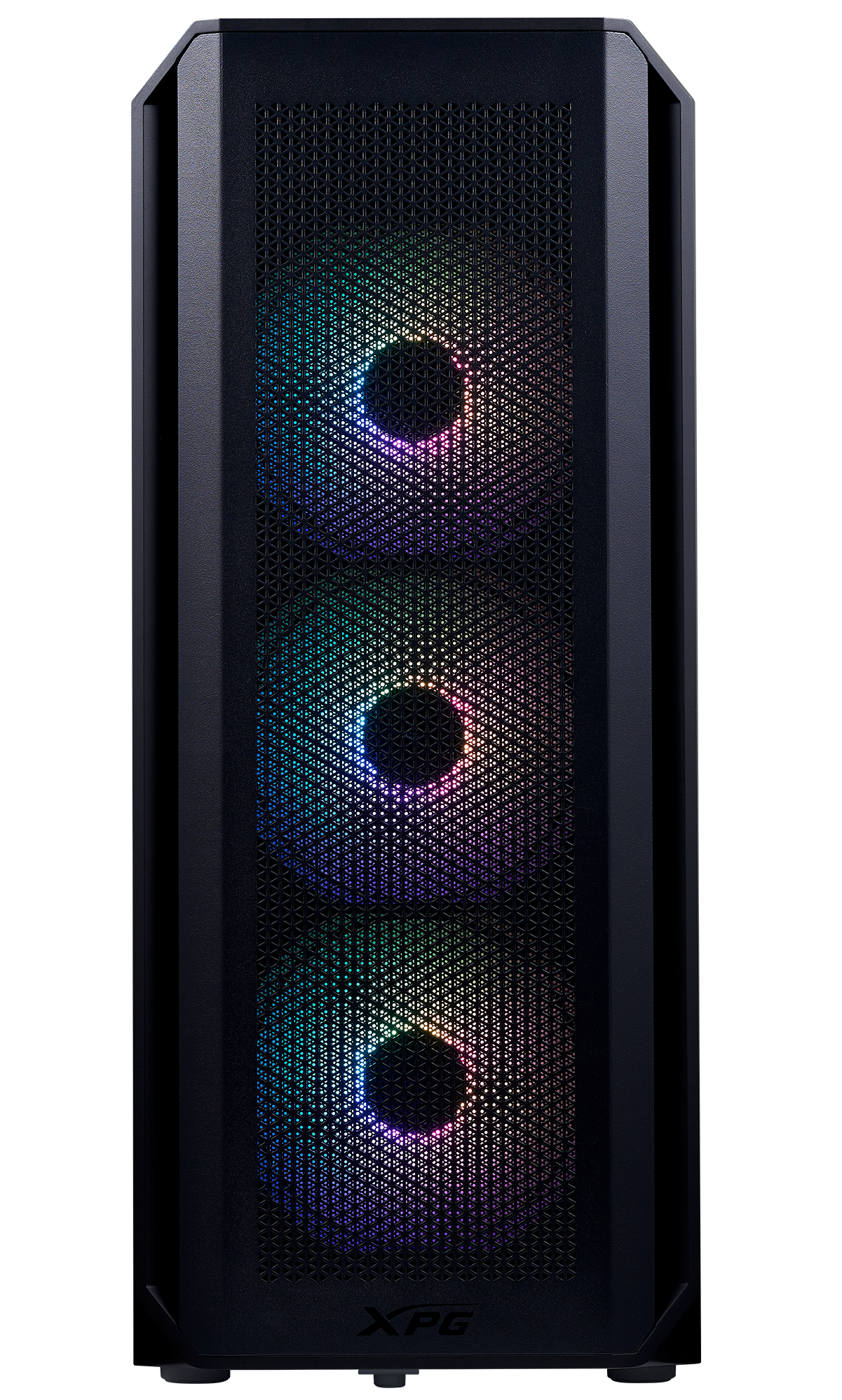 ADATA XPG VALOR AIR PLUS фронтальная панель с тремя ARGB-вентиляторами и mesh-решёткой