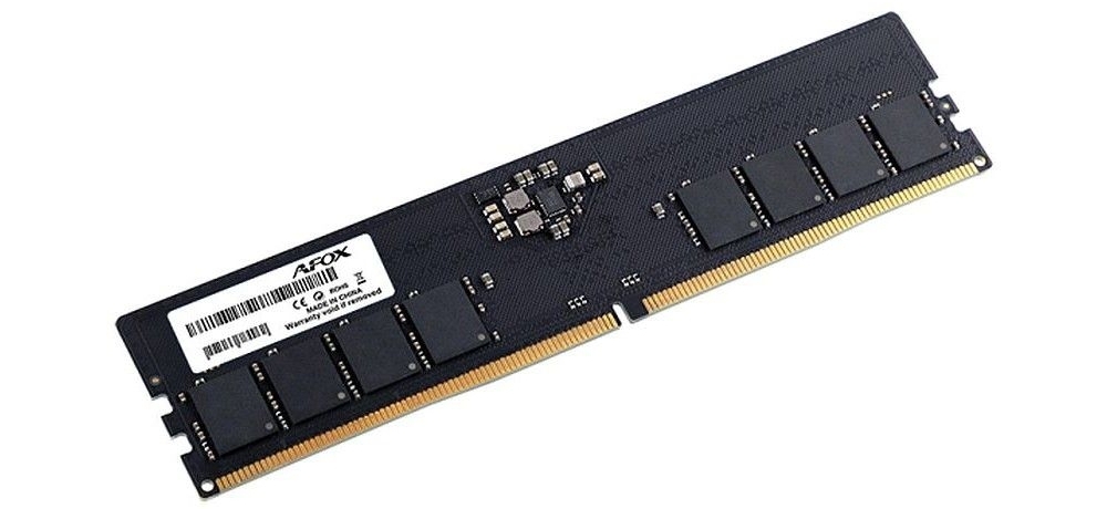 Afox AFLD532D2S2P DDR5 32 ГБ 5200 МГц разъём и маркировка модуля