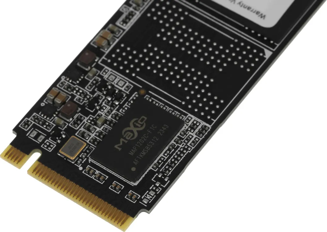 AMD Radeon R3 Series 1 ТБ M.2 2280 — разъём и контактная площадка ключа M