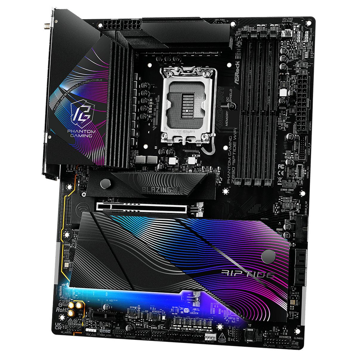 ASRock Z890 Riptide WiFi задняя панель порты Thunderbolt 4 и USB