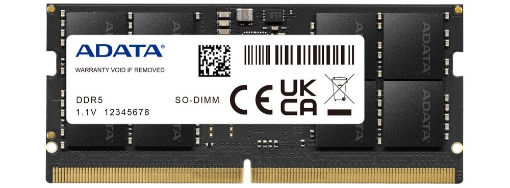 ADATA AD5S480016G-S &mdash; модуль DDR5 SODIMM 16 ГБ 4800 МГц