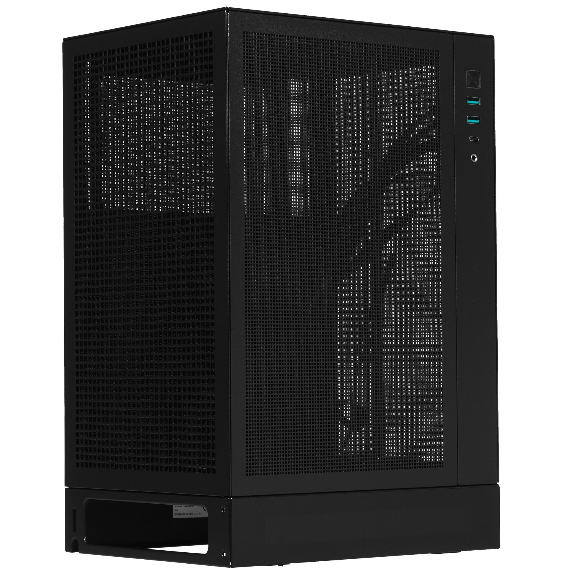 DeepCool CH170 DIGITAL боковые сетчатые панели — внутренняя компоновка с перевёрнутой платой и доступом к компонентам