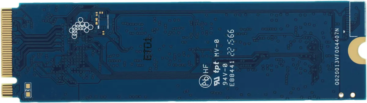 Gigabyte G325E500G боковой профиль компоненты плата золотые контакты подключения