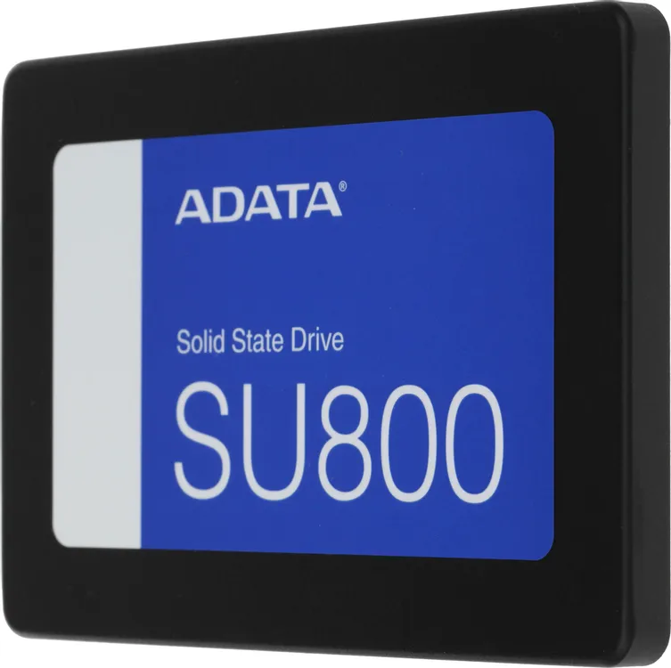 ADATA Ultimate SU800 512 ГБ — разъём SATA и боковой профиль накопителя