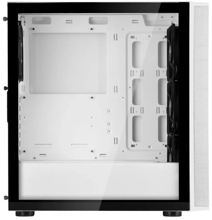 SilverStone Fara G410FAR1WPRO022 внутренний вид белый интерьер крепления для комплектующих