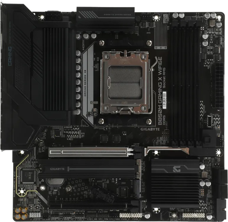 GIGABYTE B850M Gaming X WiFi6E задняя панель порты USB DisplayPort HDMI